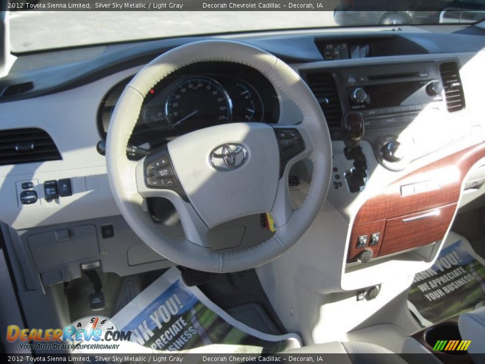 2012 Toyota Sienna Limited Silver Sky Metallic / Light Gray Photo #9