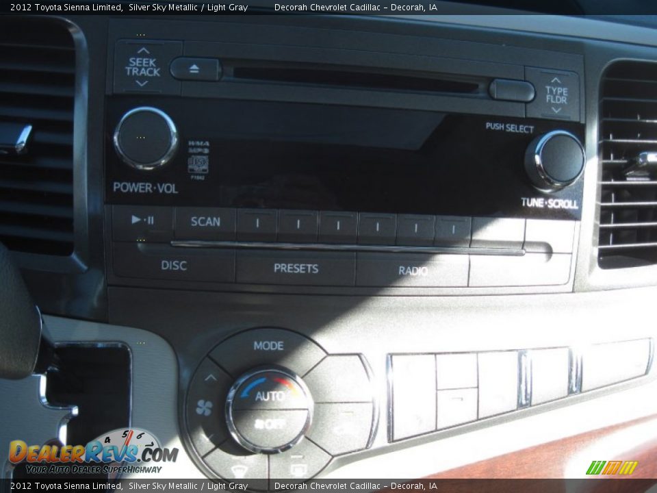2012 Toyota Sienna Limited Silver Sky Metallic / Light Gray Photo #13