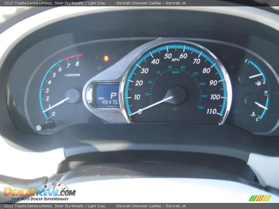 2012 Toyota Sienna Limited Silver Sky Metallic / Light Gray Photo #14