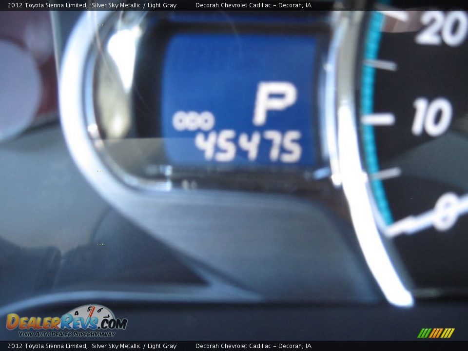 2012 Toyota Sienna Limited Silver Sky Metallic / Light Gray Photo #15