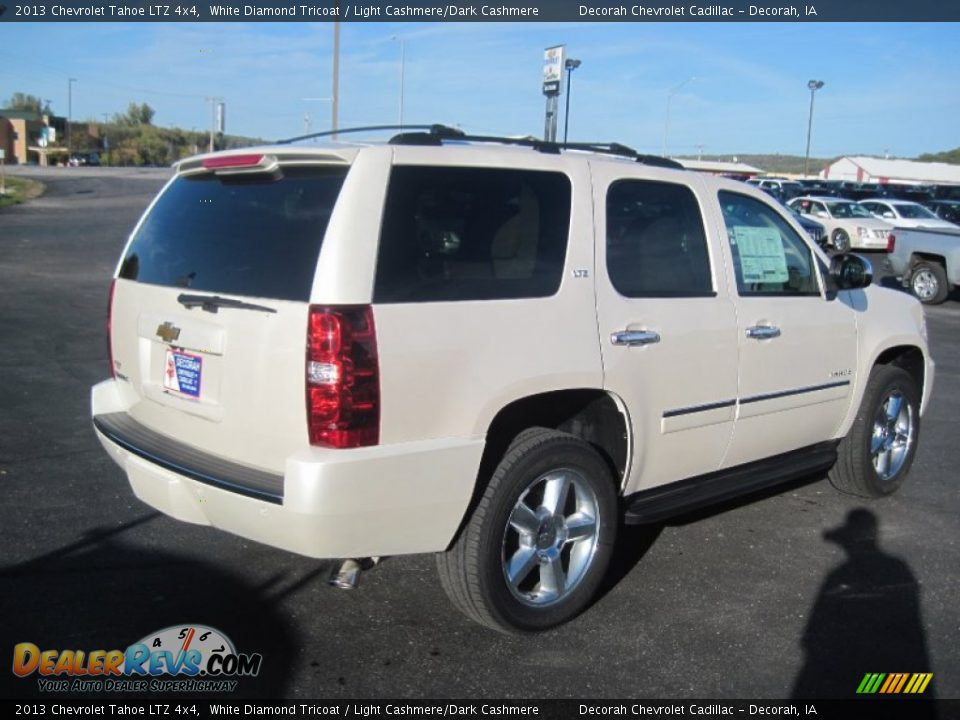 2013 Chevrolet Tahoe LTZ 4x4 White Diamond Tricoat / Light Cashmere/Dark Cashmere Photo #3