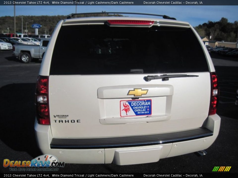 2013 Chevrolet Tahoe LTZ 4x4 White Diamond Tricoat / Light Cashmere/Dark Cashmere Photo #4