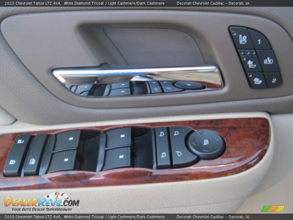 2013 Chevrolet Tahoe LTZ 4x4 White Diamond Tricoat / Light Cashmere/Dark Cashmere Photo #14