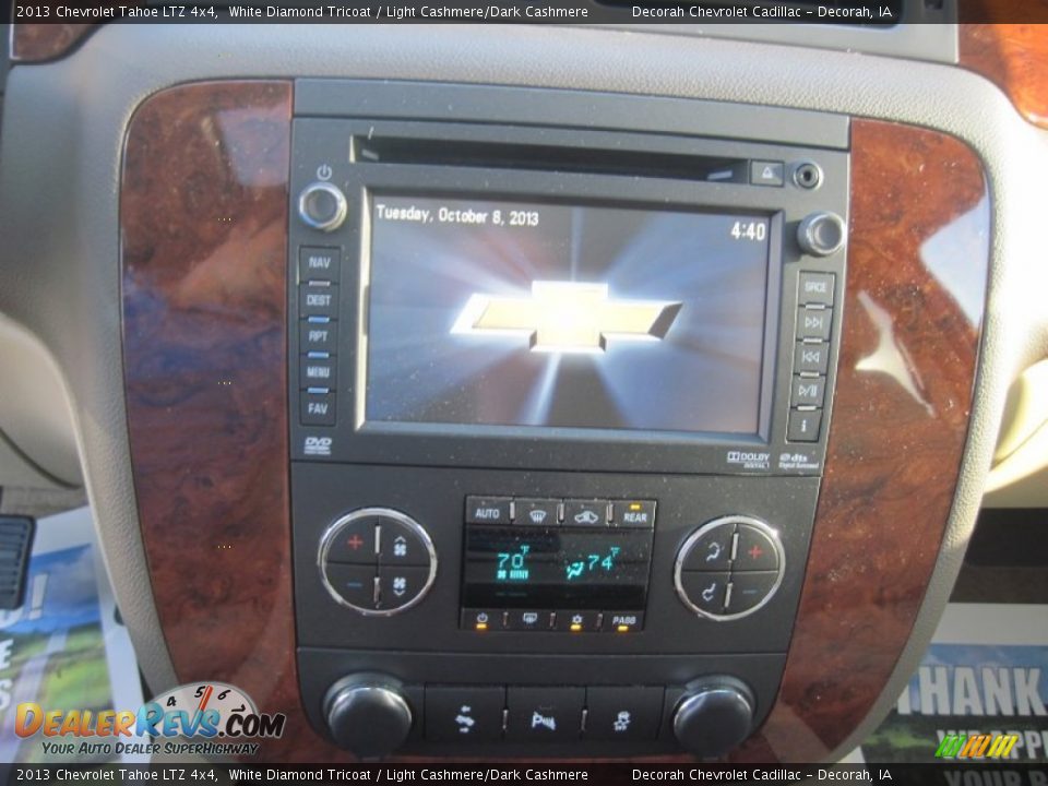 2013 Chevrolet Tahoe LTZ 4x4 White Diamond Tricoat / Light Cashmere/Dark Cashmere Photo #15