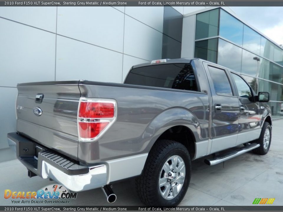 2010 Ford F150 XLT SuperCrew Sterling Grey Metallic / Medium Stone Photo #5