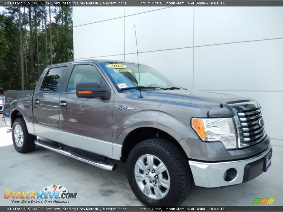 2010 Ford F150 XLT SuperCrew Sterling Grey Metallic / Medium Stone Photo #7