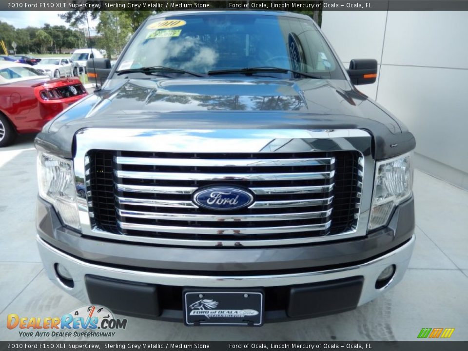 2010 Ford F150 XLT SuperCrew Sterling Grey Metallic / Medium Stone Photo #8