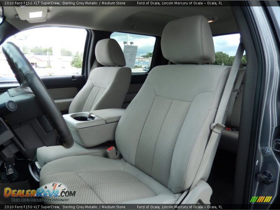 2010 Ford F150 XLT SuperCrew Sterling Grey Metallic / Medium Stone Photo #12