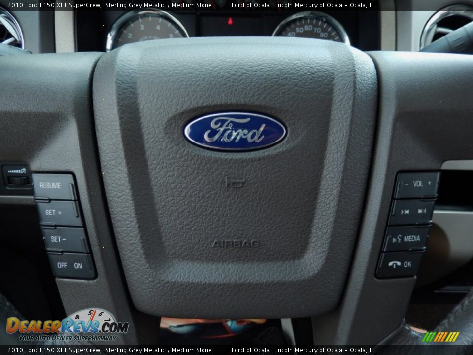 2010 Ford F150 XLT SuperCrew Sterling Grey Metallic / Medium Stone Photo #23