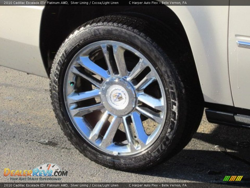 2010 Cadillac Escalade ESV Platinum AWD Silver Lining / Cocoa/Light Linen Photo #3