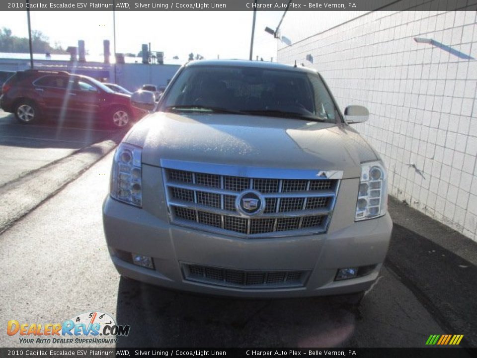2010 Cadillac Escalade ESV Platinum AWD Silver Lining / Cocoa/Light Linen Photo #5