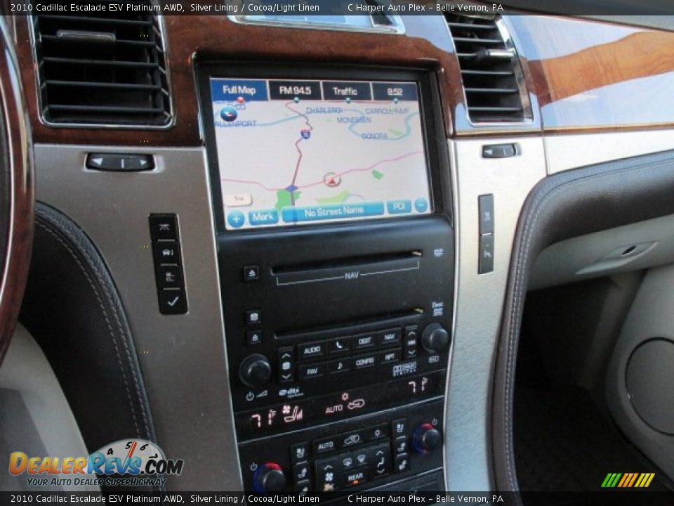 2010 Cadillac Escalade ESV Platinum AWD Silver Lining / Cocoa/Light Linen Photo #16