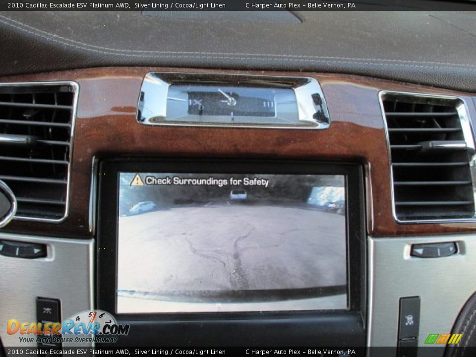 2010 Cadillac Escalade ESV Platinum AWD Silver Lining / Cocoa/Light Linen Photo #17
