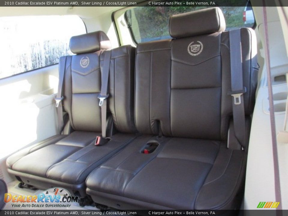 2010 Cadillac Escalade ESV Platinum AWD Silver Lining / Cocoa/Light Linen Photo #22