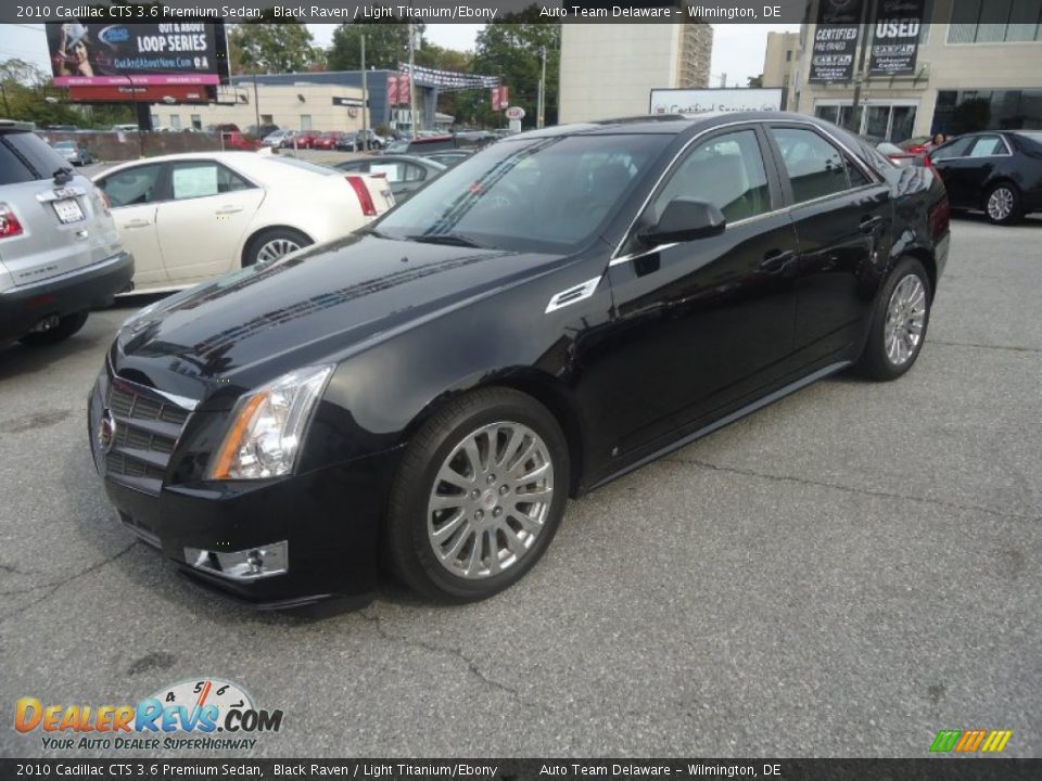 2010 Cadillac CTS 3.6 Premium Sedan Black Raven / Light Titanium/Ebony Photo #2