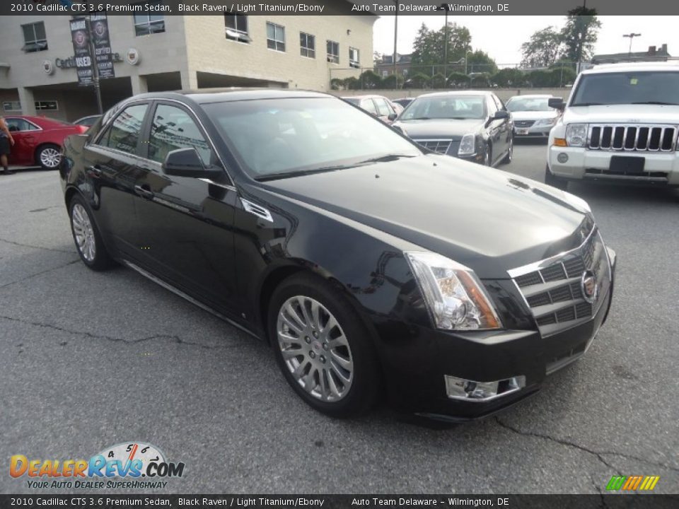 2010 Cadillac CTS 3.6 Premium Sedan Black Raven / Light Titanium/Ebony Photo #4