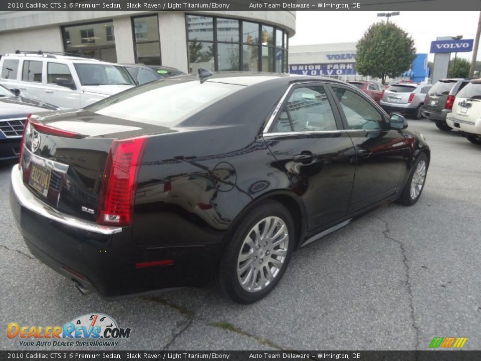 2010 Cadillac CTS 3.6 Premium Sedan Black Raven / Light Titanium/Ebony Photo #6
