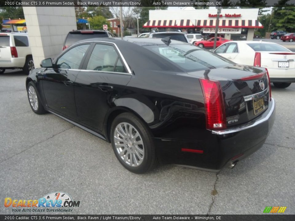 2010 Cadillac CTS 3.6 Premium Sedan Black Raven / Light Titanium/Ebony Photo #8