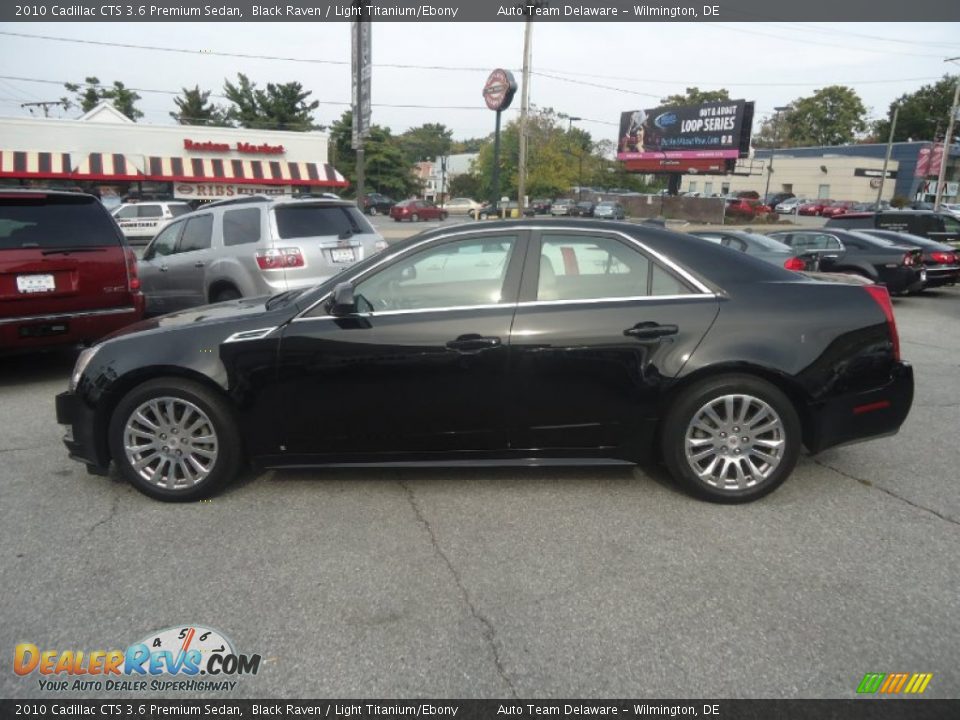 2010 Cadillac CTS 3.6 Premium Sedan Black Raven / Light Titanium/Ebony Photo #9