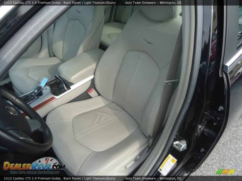 2010 Cadillac CTS 3.6 Premium Sedan Black Raven / Light Titanium/Ebony Photo #11