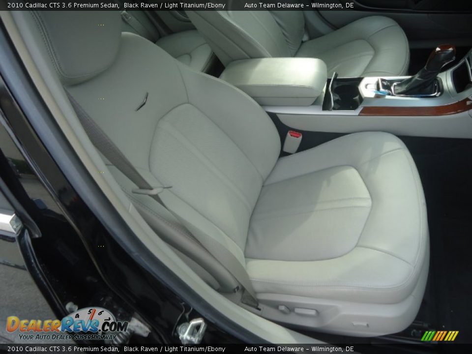 2010 Cadillac CTS 3.6 Premium Sedan Black Raven / Light Titanium/Ebony Photo #16