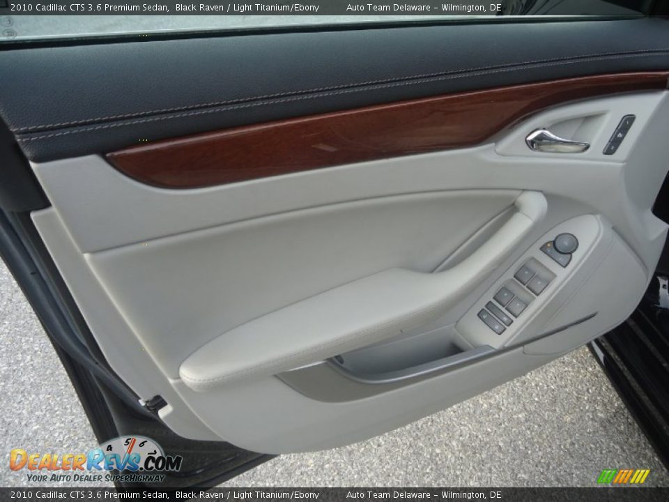 2010 Cadillac CTS 3.6 Premium Sedan Black Raven / Light Titanium/Ebony Photo #19
