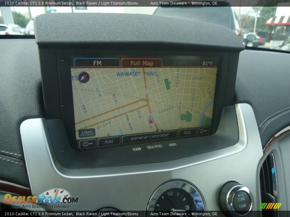 2010 Cadillac CTS 3.6 Premium Sedan Black Raven / Light Titanium/Ebony Photo #29