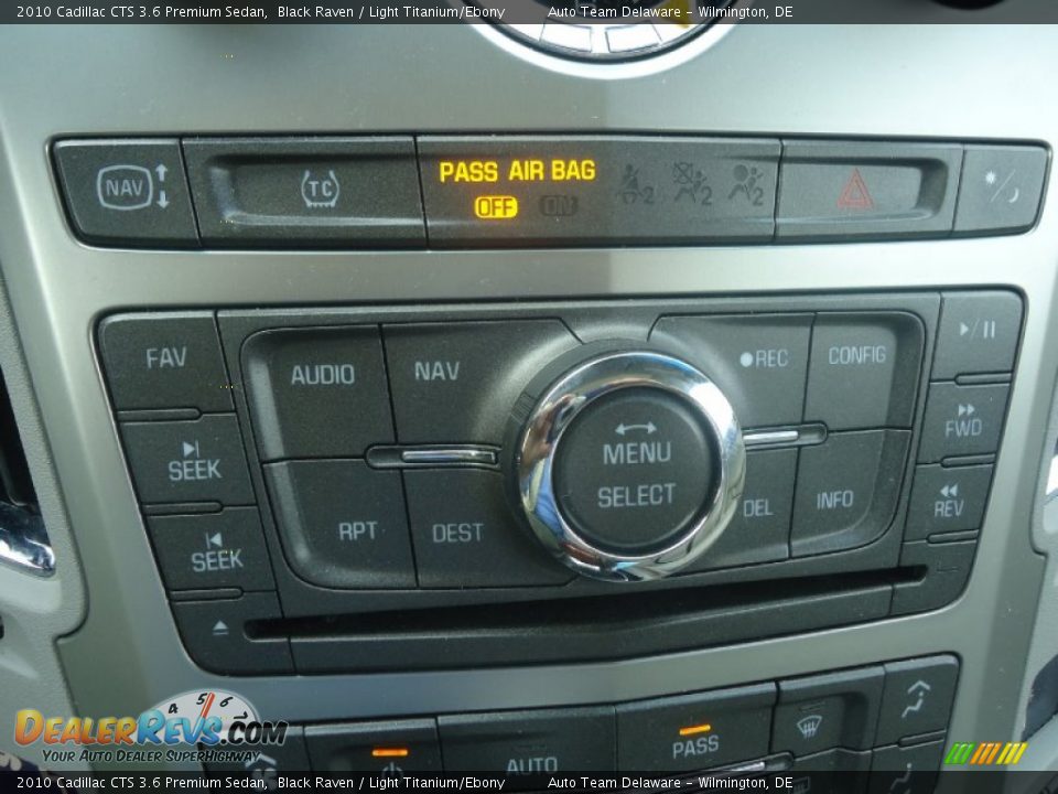 2010 Cadillac CTS 3.6 Premium Sedan Black Raven / Light Titanium/Ebony Photo #31