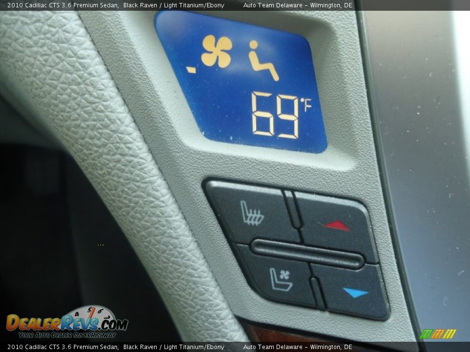 2010 Cadillac CTS 3.6 Premium Sedan Black Raven / Light Titanium/Ebony Photo #32