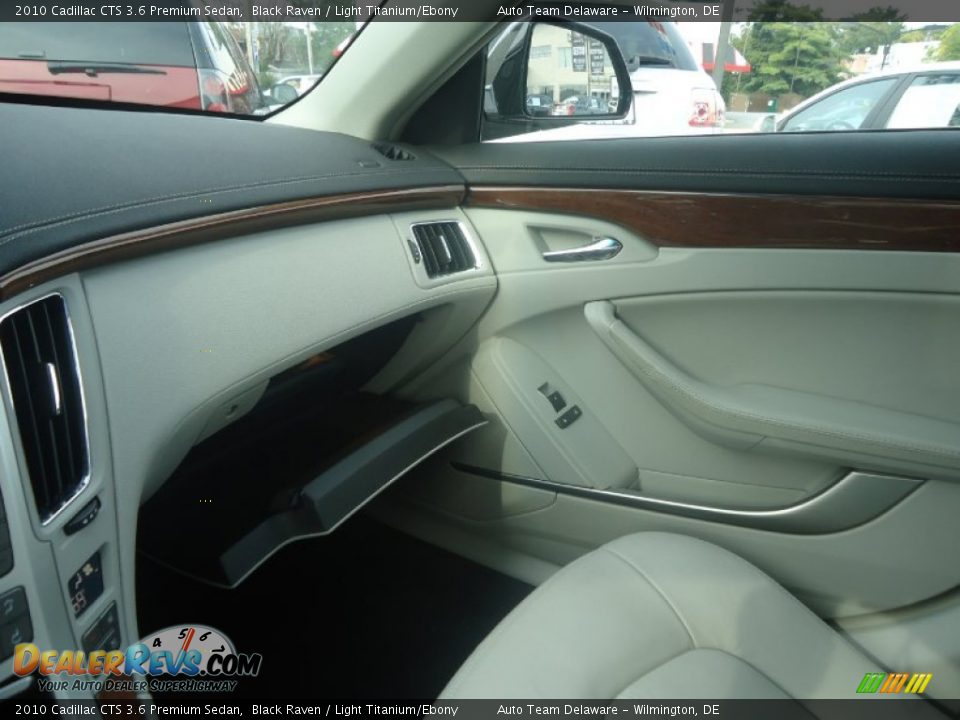 2010 Cadillac CTS 3.6 Premium Sedan Black Raven / Light Titanium/Ebony Photo #35