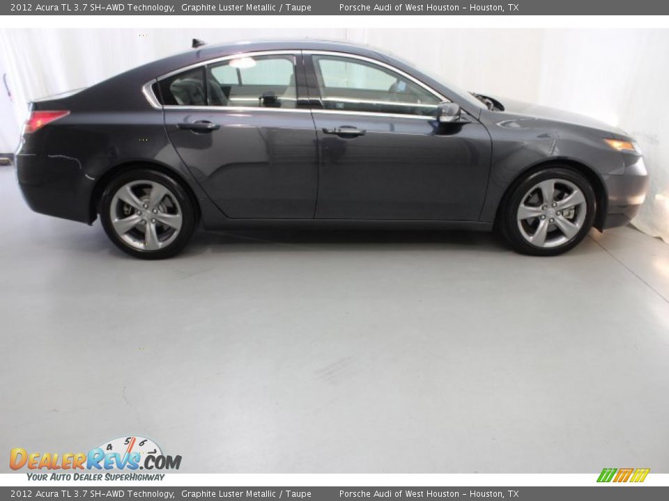2012 Acura TL 3.7 SH-AWD Technology Graphite Luster Metallic / Taupe Photo #7