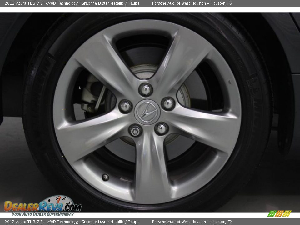 2012 Acura TL 3.7 SH-AWD Technology Graphite Luster Metallic / Taupe Photo #8