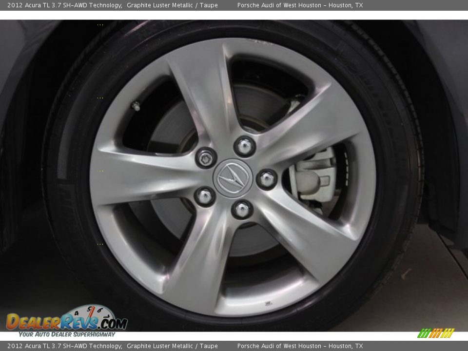 2012 Acura TL 3.7 SH-AWD Technology Graphite Luster Metallic / Taupe Photo #9