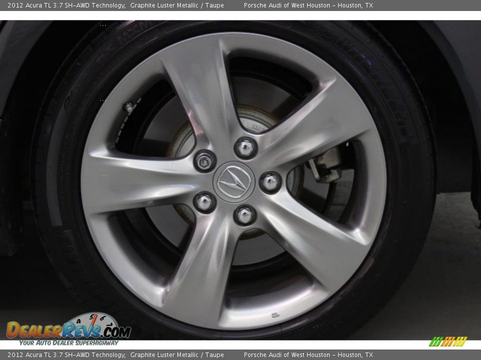 2012 Acura TL 3.7 SH-AWD Technology Graphite Luster Metallic / Taupe Photo #11