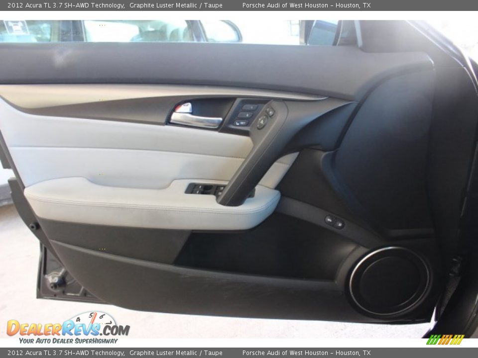 2012 Acura TL 3.7 SH-AWD Technology Graphite Luster Metallic / Taupe Photo #12