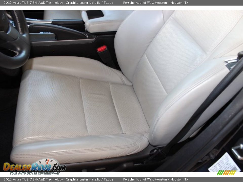 2012 Acura TL 3.7 SH-AWD Technology Graphite Luster Metallic / Taupe Photo #15