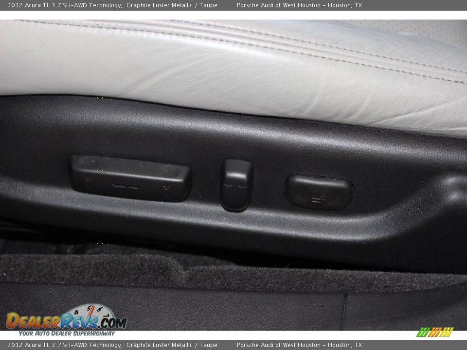 2012 Acura TL 3.7 SH-AWD Technology Graphite Luster Metallic / Taupe Photo #16