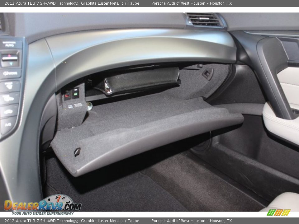 2012 Acura TL 3.7 SH-AWD Technology Graphite Luster Metallic / Taupe Photo #18