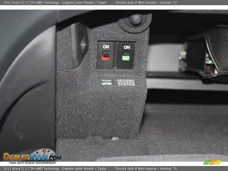 2012 Acura TL 3.7 SH-AWD Technology Graphite Luster Metallic / Taupe Photo #19