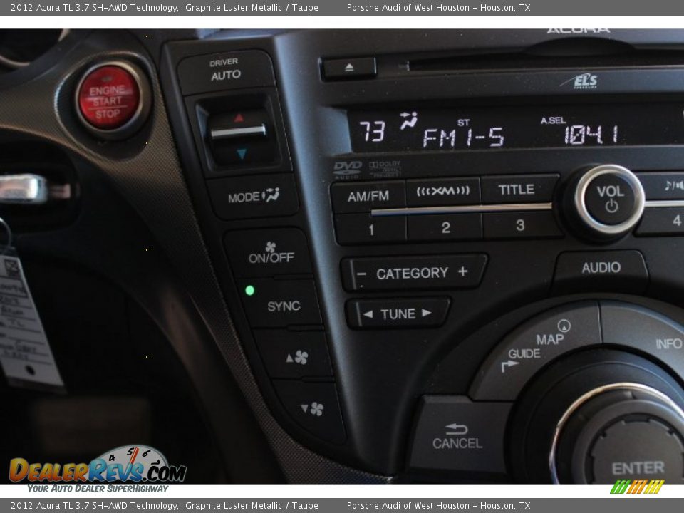 2012 Acura TL 3.7 SH-AWD Technology Graphite Luster Metallic / Taupe Photo #24