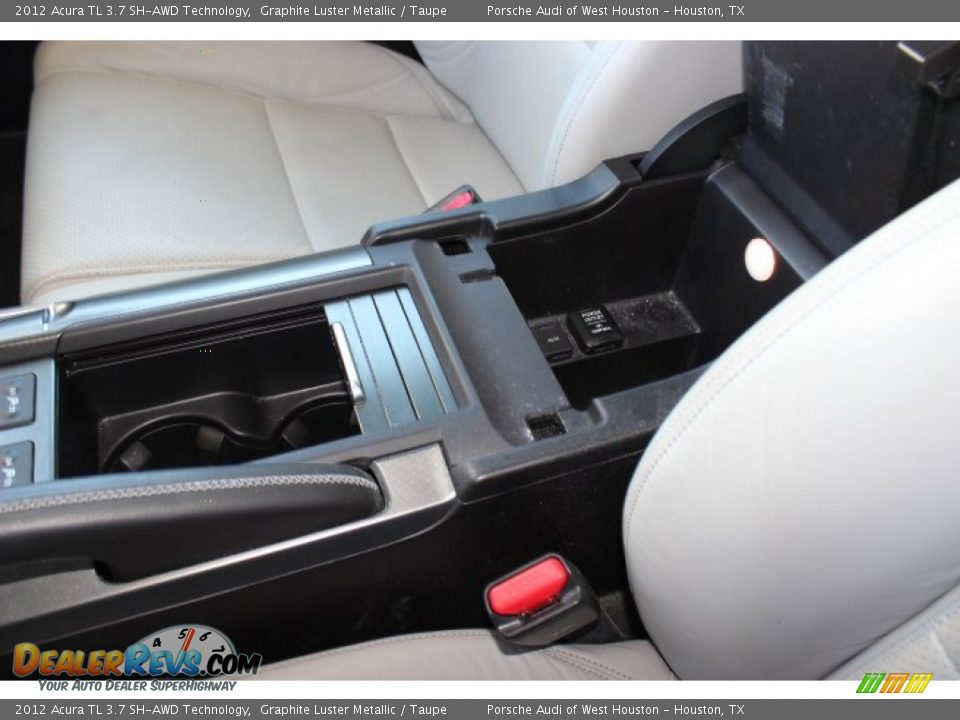 2012 Acura TL 3.7 SH-AWD Technology Graphite Luster Metallic / Taupe Photo #27