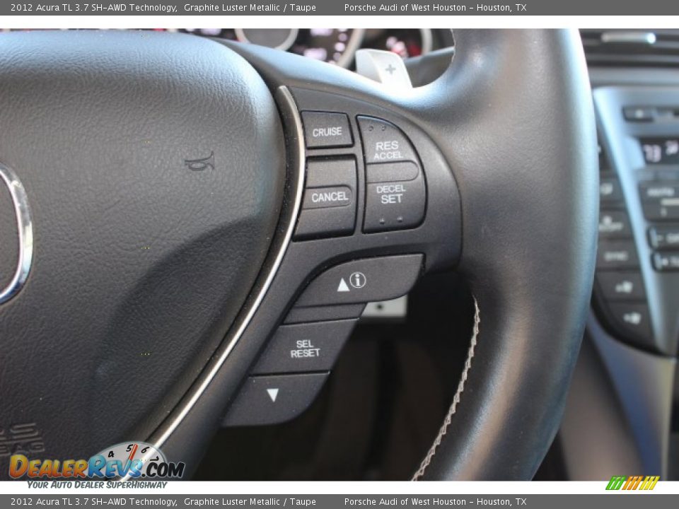 2012 Acura TL 3.7 SH-AWD Technology Graphite Luster Metallic / Taupe Photo #29