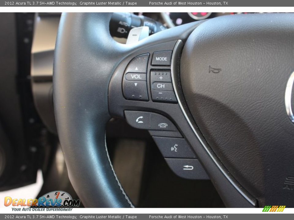 2012 Acura TL 3.7 SH-AWD Technology Graphite Luster Metallic / Taupe Photo #30