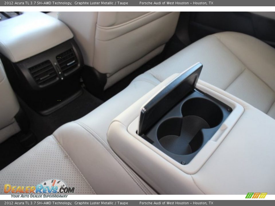 2012 Acura TL 3.7 SH-AWD Technology Graphite Luster Metallic / Taupe Photo #35