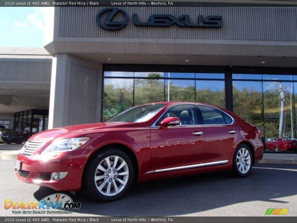 2010 Lexus LS 460 AWD Matador Red Mica / Black Photo #1