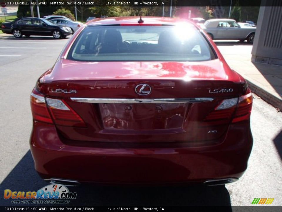 2010 Lexus LS 460 AWD Matador Red Mica / Black Photo #6