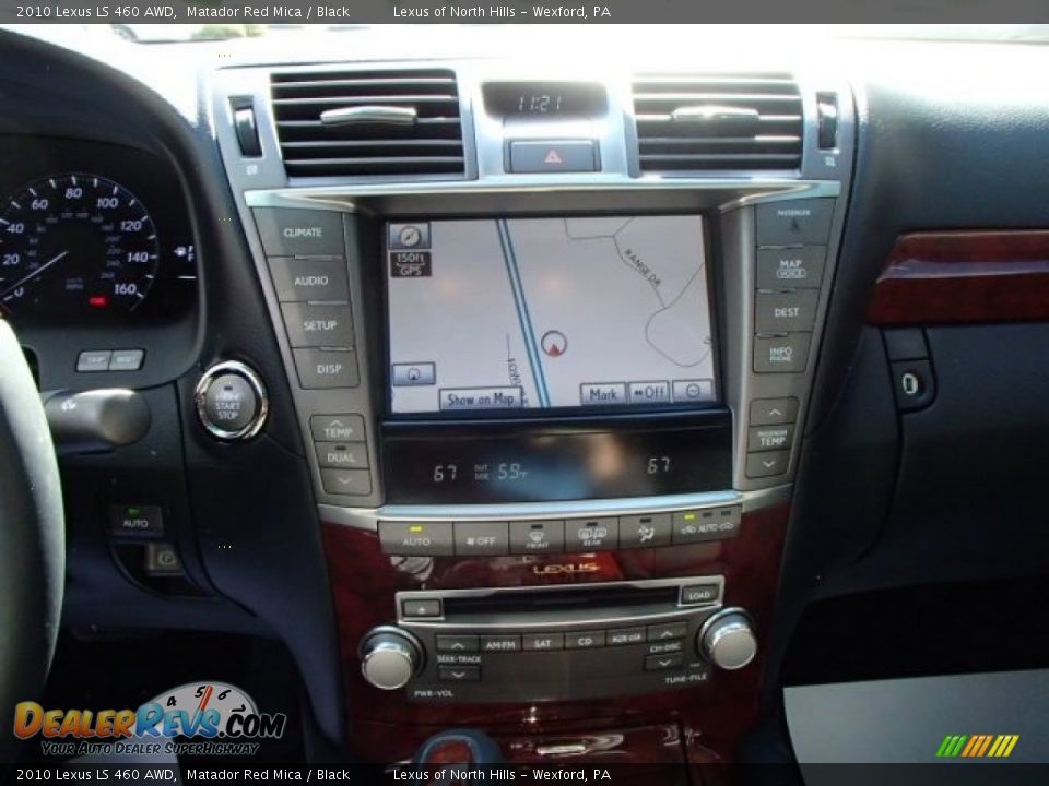 2010 Lexus LS 460 AWD Matador Red Mica / Black Photo #14