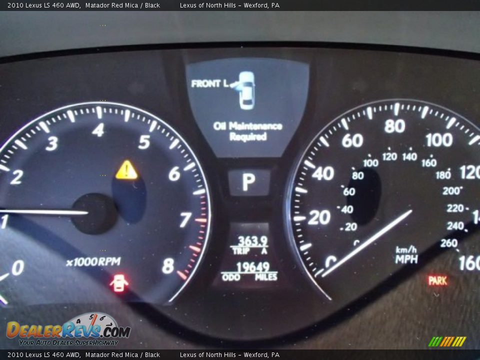 2010 Lexus LS 460 AWD Matador Red Mica / Black Photo #19