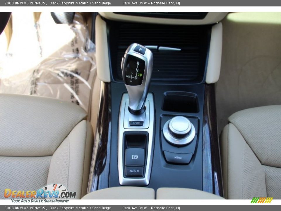 2008 BMW X6 xDrive35i Black Sapphire Metallic / Sand Beige Photo #15
