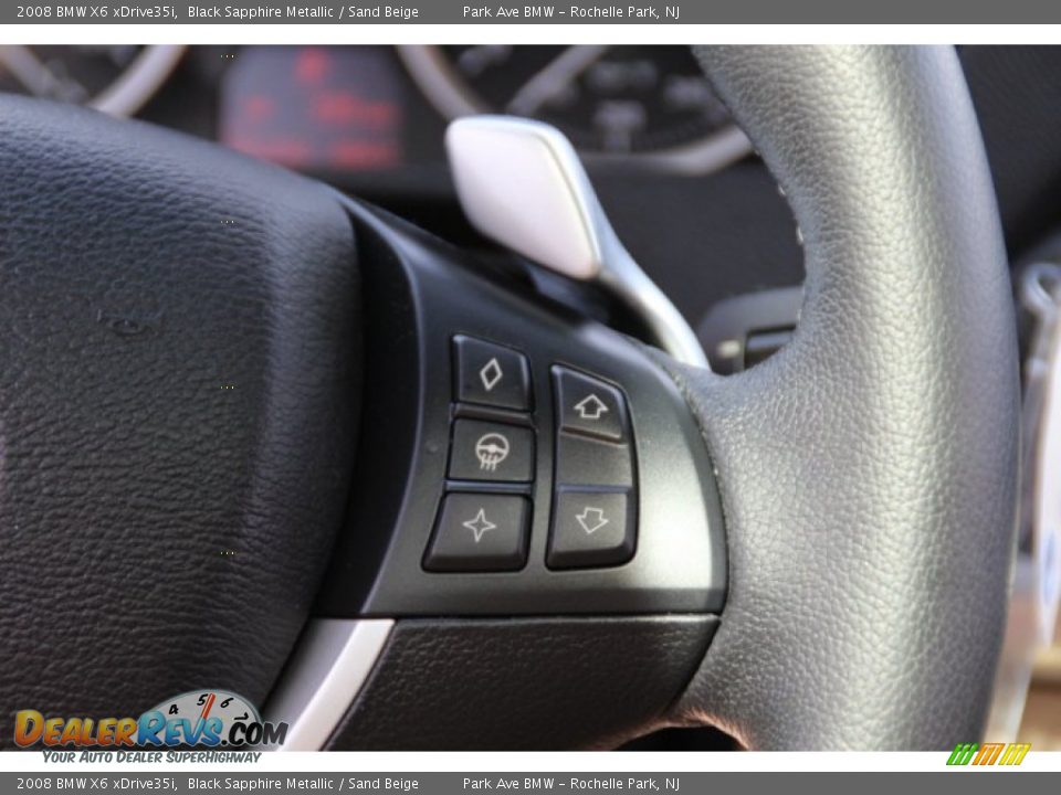 2008 BMW X6 xDrive35i Black Sapphire Metallic / Sand Beige Photo #18